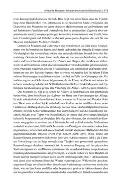 Image of the Page - 175 - in Dinge – Nutzer – Netze - Von der Virtualisierung des Musealen zur Musealisierung des Virtuellen