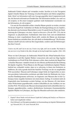 Image of the Page - 179 - in Dinge – Nutzer – Netze - Von der Virtualisierung des Musealen zur Musealisierung des Virtuellen