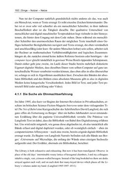 Image of the Page - 192 - in Dinge – Nutzer – Netze - Von der Virtualisierung des Musealen zur Musealisierung des Virtuellen