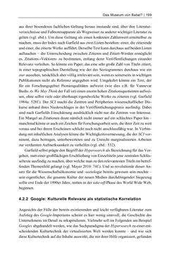 Image of the Page - 199 - in Dinge – Nutzer – Netze - Von der Virtualisierung des Musealen zur Musealisierung des Virtuellen
