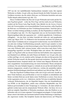Image of the Page - 201 - in Dinge – Nutzer – Netze - Von der Virtualisierung des Musealen zur Musealisierung des Virtuellen