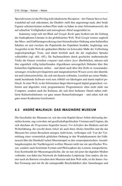Image of the Page - 210 - in Dinge – Nutzer – Netze - Von der Virtualisierung des Musealen zur Musealisierung des Virtuellen