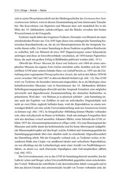 Bild der Seite - 214 - in Dinge – Nutzer – Netze - Von der Virtualisierung des Musealen zur Musealisierung des Virtuellen