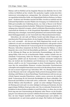 Image of the Page - 216 - in Dinge – Nutzer – Netze - Von der Virtualisierung des Musealen zur Musealisierung des Virtuellen
