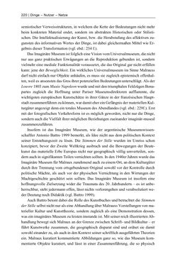 Image of the Page - 220 - in Dinge – Nutzer – Netze - Von der Virtualisierung des Musealen zur Musealisierung des Virtuellen