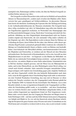 Image of the Page - 221 - in Dinge – Nutzer – Netze - Von der Virtualisierung des Musealen zur Musealisierung des Virtuellen