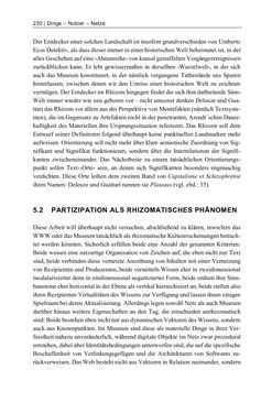 Image of the Page - 230 - in Dinge – Nutzer – Netze - Von der Virtualisierung des Musealen zur Musealisierung des Virtuellen