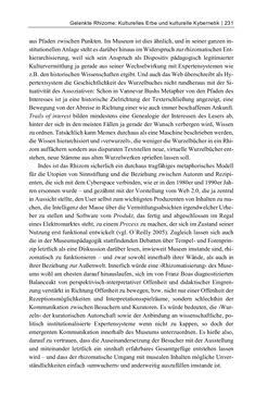 Image of the Page - 231 - in Dinge – Nutzer – Netze - Von der Virtualisierung des Musealen zur Musealisierung des Virtuellen