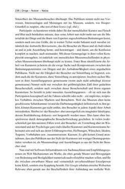 Bild der Seite - 236 - in Dinge – Nutzer – Netze - Von der Virtualisierung des Musealen zur Musealisierung des Virtuellen