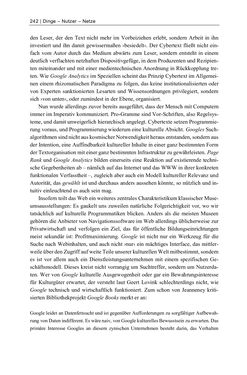 Image of the Page - 242 - in Dinge – Nutzer – Netze - Von der Virtualisierung des Musealen zur Musealisierung des Virtuellen