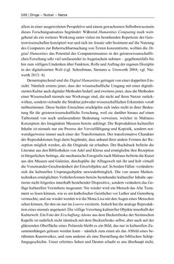 Bild der Seite - 248 - in Dinge – Nutzer – Netze - Von der Virtualisierung des Musealen zur Musealisierung des Virtuellen