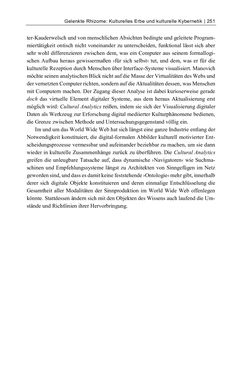 Bild der Seite - 251 - in Dinge – Nutzer – Netze - Von der Virtualisierung des Musealen zur Musealisierung des Virtuellen