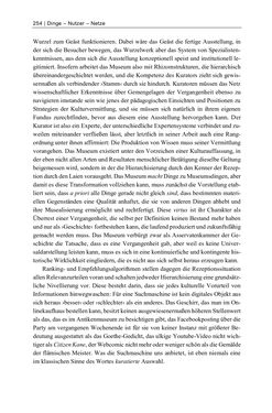 Image of the Page - 254 - in Dinge – Nutzer – Netze - Von der Virtualisierung des Musealen zur Musealisierung des Virtuellen