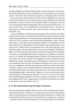 Image of the Page - 260 - in Dinge – Nutzer – Netze - Von der Virtualisierung des Musealen zur Musealisierung des Virtuellen
