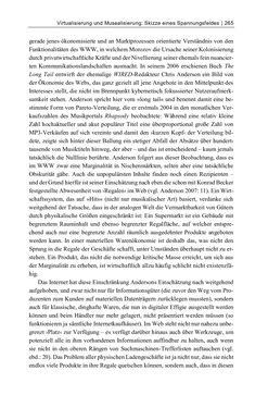 Image of the Page - 265 - in Dinge – Nutzer – Netze - Von der Virtualisierung des Musealen zur Musealisierung des Virtuellen