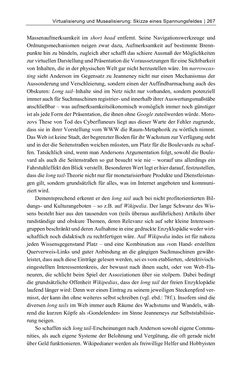 Image of the Page - 267 - in Dinge – Nutzer – Netze - Von der Virtualisierung des Musealen zur Musealisierung des Virtuellen