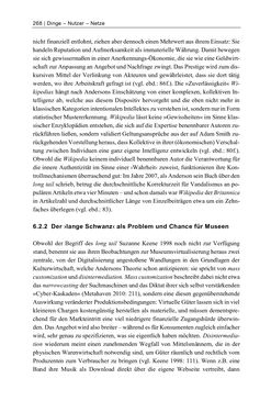 Image of the Page - 268 - in Dinge – Nutzer – Netze - Von der Virtualisierung des Musealen zur Musealisierung des Virtuellen