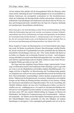 Image of the Page - 278 - in Dinge – Nutzer – Netze - Von der Virtualisierung des Musealen zur Musealisierung des Virtuellen