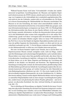 Image of the Page - 280 - in Dinge – Nutzer – Netze - Von der Virtualisierung des Musealen zur Musealisierung des Virtuellen