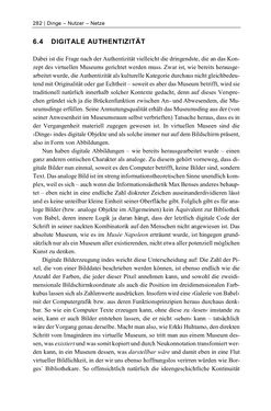 Image of the Page - 282 - in Dinge – Nutzer – Netze - Von der Virtualisierung des Musealen zur Musealisierung des Virtuellen