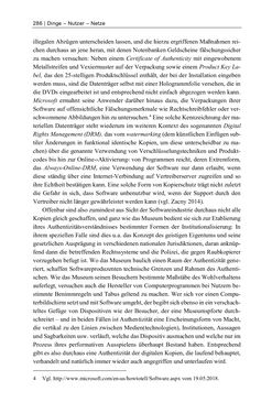 Image of the Page - 286 - in Dinge – Nutzer – Netze - Von der Virtualisierung des Musealen zur Musealisierung des Virtuellen