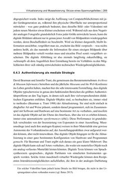 Image of the Page - 289 - in Dinge – Nutzer – Netze - Von der Virtualisierung des Musealen zur Musealisierung des Virtuellen