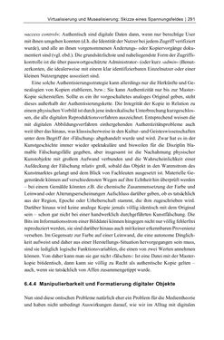 Image of the Page - 291 - in Dinge – Nutzer – Netze - Von der Virtualisierung des Musealen zur Musealisierung des Virtuellen