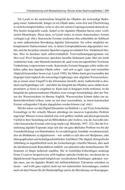 Image of the Page - 295 - in Dinge – Nutzer – Netze - Von der Virtualisierung des Musealen zur Musealisierung des Virtuellen