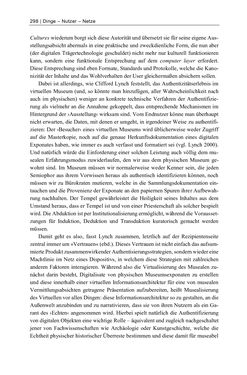 Bild der Seite - 298 - in Dinge – Nutzer – Netze - Von der Virtualisierung des Musealen zur Musealisierung des Virtuellen