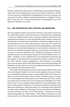 Bild der Seite - 299 - in Dinge – Nutzer – Netze - Von der Virtualisierung des Musealen zur Musealisierung des Virtuellen