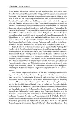 Bild der Seite - 304 - in Dinge – Nutzer – Netze - Von der Virtualisierung des Musealen zur Musealisierung des Virtuellen