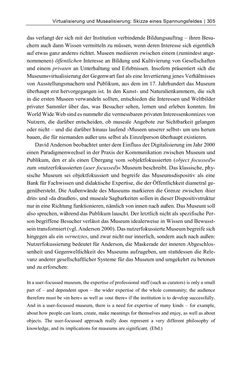 Bild der Seite - 305 - in Dinge – Nutzer – Netze - Von der Virtualisierung des Musealen zur Musealisierung des Virtuellen