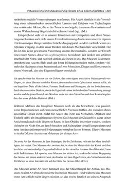 Bild der Seite - 309 - in Dinge – Nutzer – Netze - Von der Virtualisierung des Musealen zur Musealisierung des Virtuellen