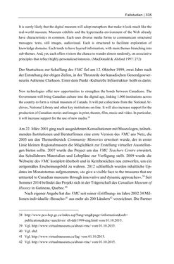 Bild der Seite - 335 - in Dinge – Nutzer – Netze - Von der Virtualisierung des Musealen zur Musealisierung des Virtuellen