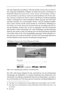 Bild der Seite - 337 - in Dinge – Nutzer – Netze - Von der Virtualisierung des Musealen zur Musealisierung des Virtuellen