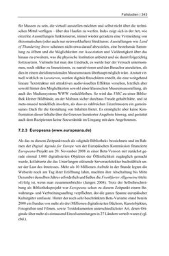 Bild der Seite - 343 - in Dinge – Nutzer – Netze - Von der Virtualisierung des Musealen zur Musealisierung des Virtuellen