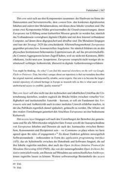 Image of the Page - 347 - in Dinge – Nutzer – Netze - Von der Virtualisierung des Musealen zur Musealisierung des Virtuellen
