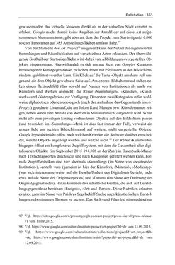 Image of the Page - 353 - in Dinge – Nutzer – Netze - Von der Virtualisierung des Musealen zur Musealisierung des Virtuellen