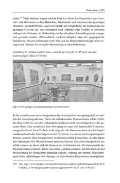 Image of the Page - 355 - in Dinge – Nutzer – Netze - Von der Virtualisierung des Musealen zur Musealisierung des Virtuellen