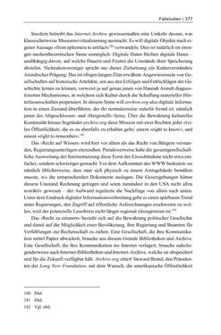 Bild der Seite - 377 - in Dinge – Nutzer – Netze - Von der Virtualisierung des Musealen zur Musealisierung des Virtuellen