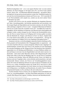 Bild der Seite - 384 - in Dinge – Nutzer – Netze - Von der Virtualisierung des Musealen zur Musealisierung des Virtuellen