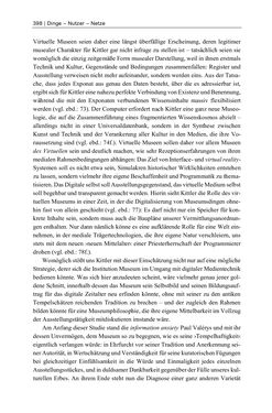 Image of the Page - 398 - in Dinge – Nutzer – Netze - Von der Virtualisierung des Musealen zur Musealisierung des Virtuellen