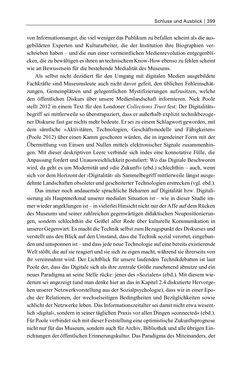 Image of the Page - 399 - in Dinge – Nutzer – Netze - Von der Virtualisierung des Musealen zur Musealisierung des Virtuellen