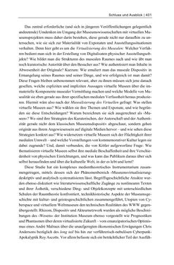 Image of the Page - 401 - in Dinge – Nutzer – Netze - Von der Virtualisierung des Musealen zur Musealisierung des Virtuellen