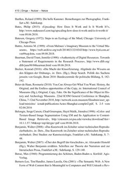 Image of the Page - 410 - in Dinge – Nutzer – Netze - Von der Virtualisierung des Musealen zur Musealisierung des Virtuellen