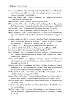 Image of the Page - 412 - in Dinge – Nutzer – Netze - Von der Virtualisierung des Musealen zur Musealisierung des Virtuellen