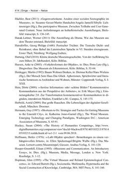 Image of the Page - 414 - in Dinge – Nutzer – Netze - Von der Virtualisierung des Musealen zur Musealisierung des Virtuellen