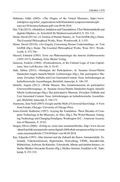 Image of the Page - 415 - in Dinge – Nutzer – Netze - Von der Virtualisierung des Musealen zur Musealisierung des Virtuellen