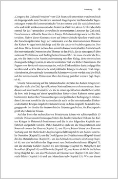 Image of the Page - 19 - in Diskurse des Kalten Krieges - Eine andere österreichische Nachkriegsliteratur