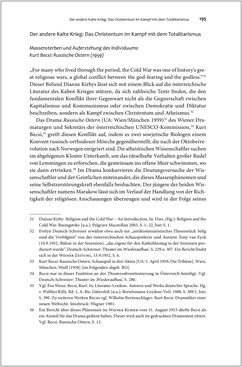 Image of the Page - 195 - in Diskurse des Kalten Krieges - Eine andere österreichische Nachkriegsliteratur